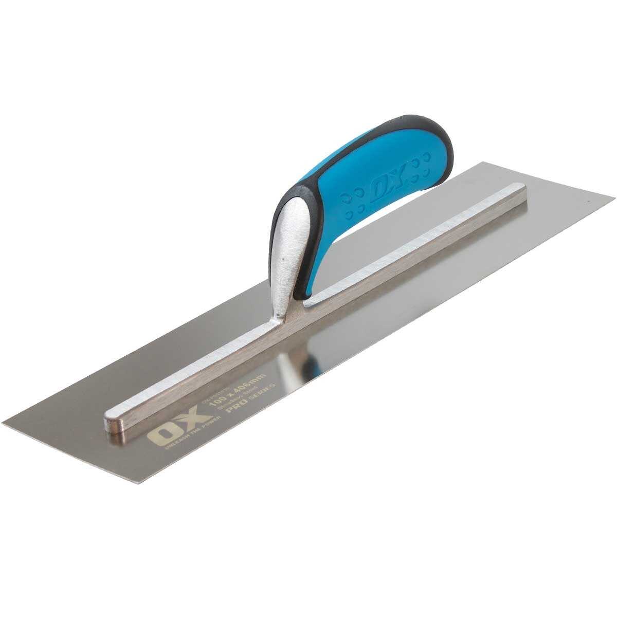 OX Tools Stainless Steel Concrete Finishing Trowel, 18-inch X - View #10